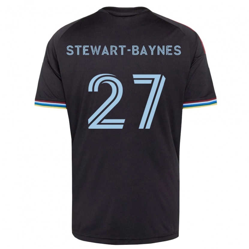 Danxen Niño Camiseta Kimani Stewart-Baynes #27 Azul Cielo Negro 1ª Equipación 2026/27 La Camisa