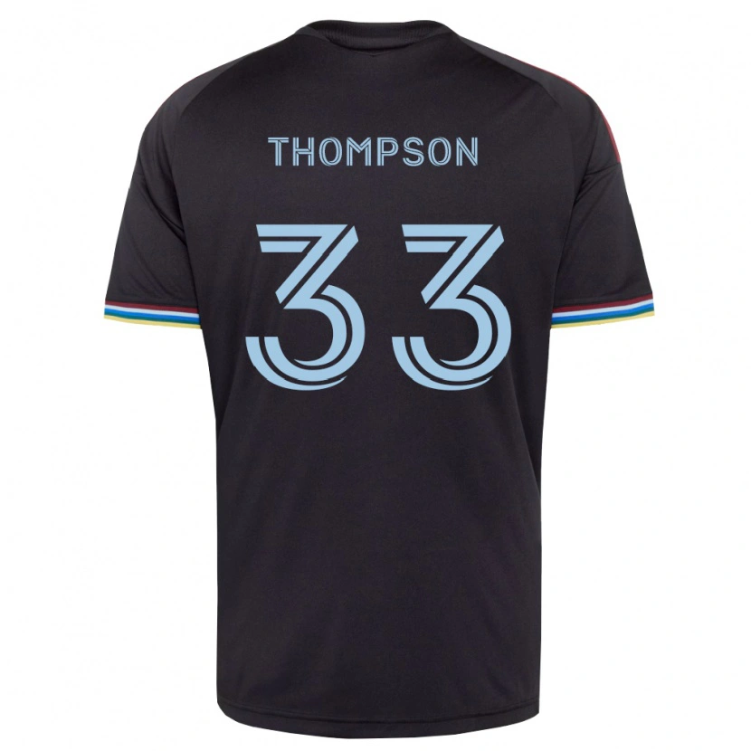 Danxen Niño Camiseta Kosi Thompson #33 Azul Cielo Negro 1ª Equipación 2026/27 La Camisa