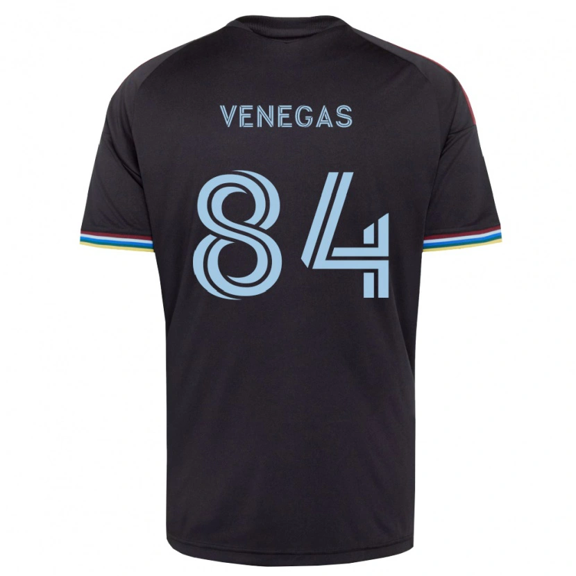 Danxen Niño Camiseta Pedro Venegas #84 Azul Cielo Negro 1ª Equipación 2026/27 La Camisa