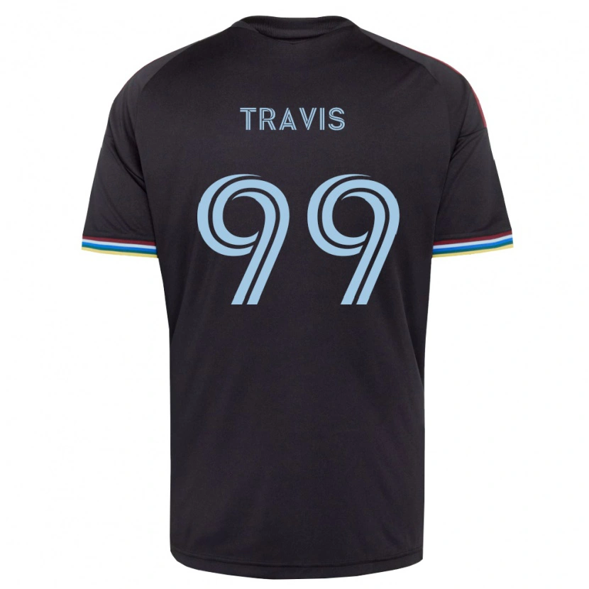 Danxen Niño Camiseta Jackson Travis #99 Azul Cielo Negro 1ª Equipación 2026/27 La Camisa