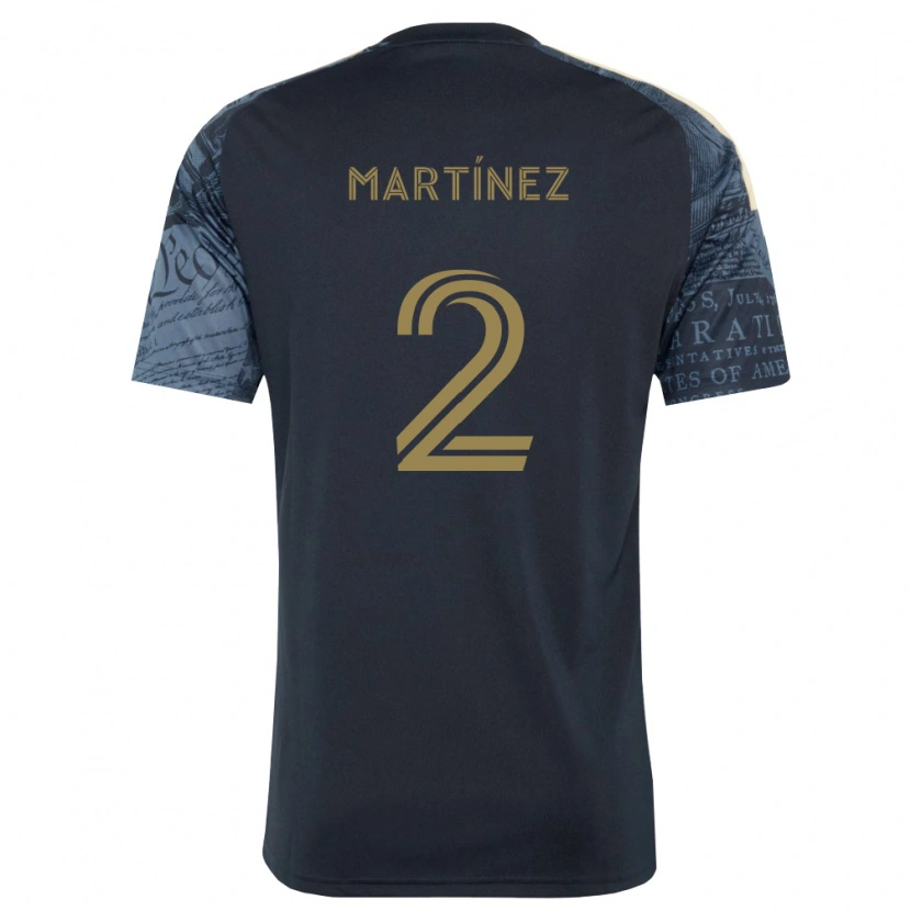 Danxen Niño Camiseta Geiner Martínez #2 Azul Marino Marrón 1ª Equipación 2026/27 La Camisa