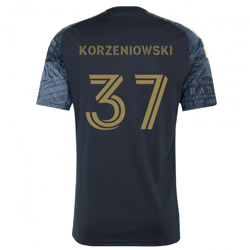 Danxen Niño Camiseta Stas Korzeniowski #37 Azul Marino Marrón 1ª Equipación 2026/27 La Camisa