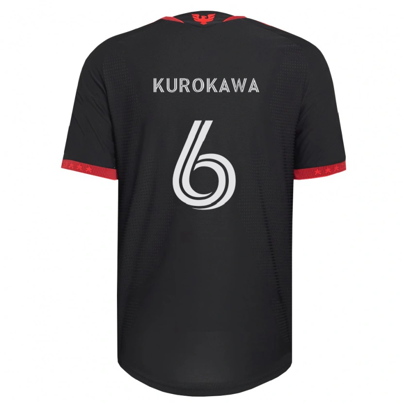 Danxen Niño Camiseta Keisuke Kurokawa #6 Negro Blanco Rojo 1ª Equipación 2026/27 La Camisa