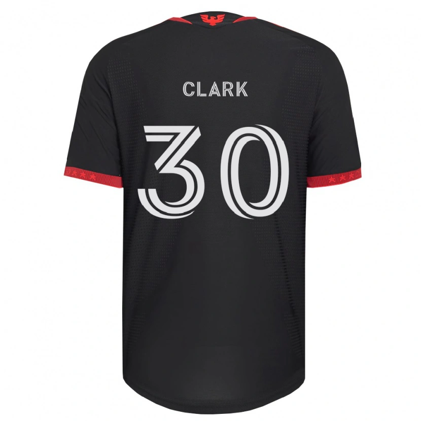 Danxen Niño Camiseta Caden Clark #30 Negro Blanco Rojo 1ª Equipación 2026/27 La Camisa