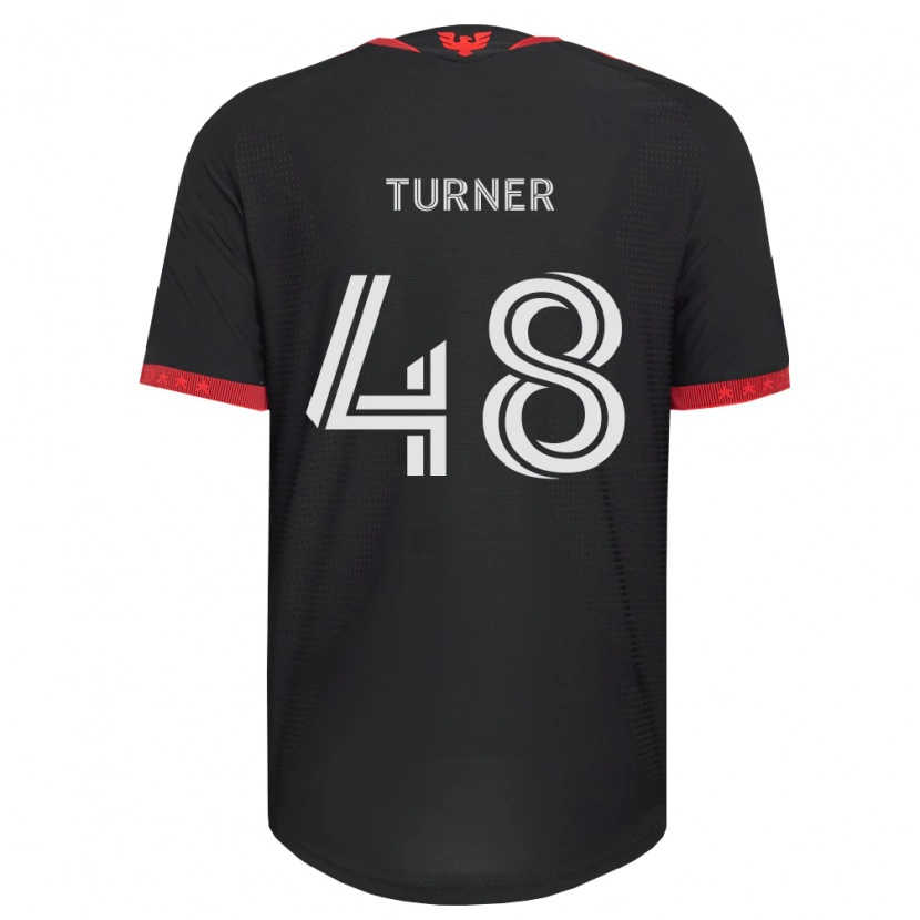 Danxen Niño Camiseta Gavin Turner #48 Negro Blanco Rojo 1ª Equipación 2026/27 La Camisa