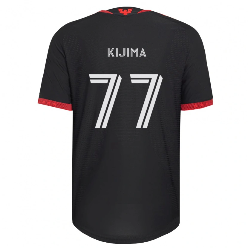 Danxen Niño Camiseta Hosei Kijima #77 Negro Blanco Rojo 1ª Equipación 2026/27 La Camisa