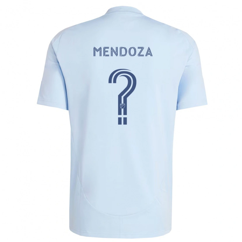 Danxen Niño Camiseta Renan Mendoza #0 Azul Claro Gris Claro 1ª Equipación 2026/27 La Camisa