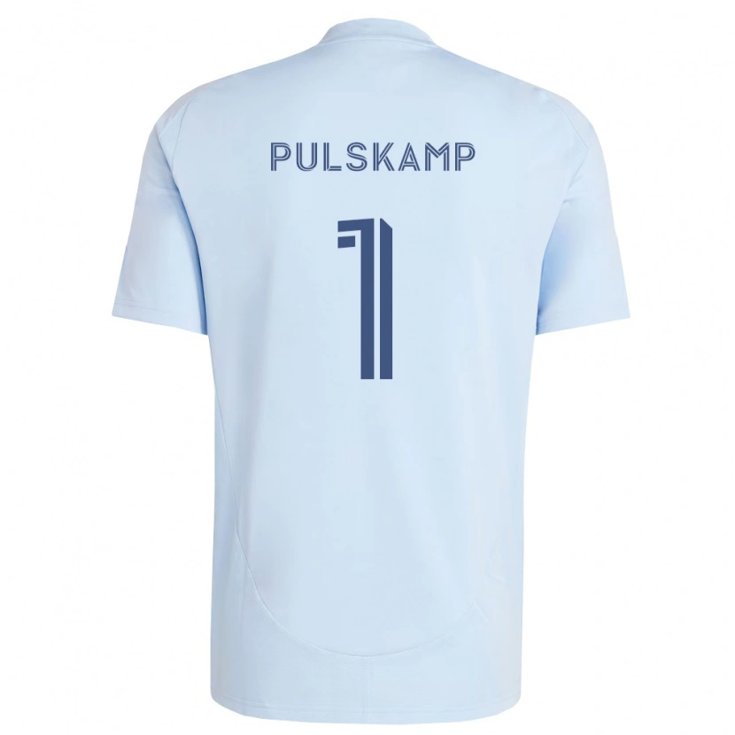 Danxen Niño Camiseta John Pulskamp #1 Azul Claro Gris Claro 1ª Equipación 2026/27 La Camisa