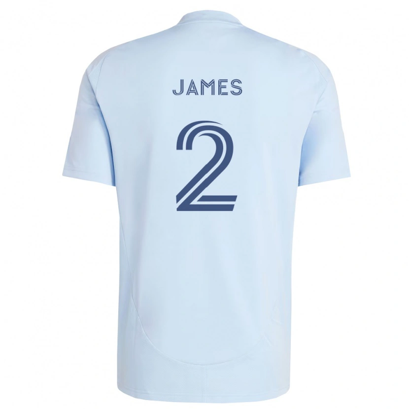 Danxen Niño Camiseta Ian James #2 Azul Claro Gris Claro 1ª Equipación 2026/27 La Camisa