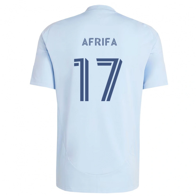 Danxen Niño Camiseta Stephen Afrifa #17 Azul Claro Gris Claro 1ª Equipación 2026/27 La Camisa