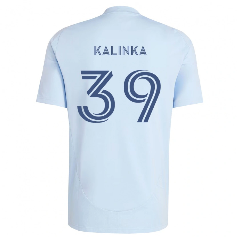Danxen Niño Camiseta Jaxson Kalinka #39 Azul Claro Gris Claro 1ª Equipación 2026/27 La Camisa