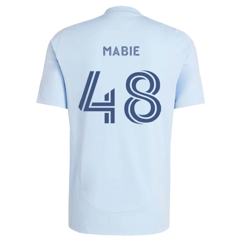 Danxen Niño Camiseta Blaine Mabie #48 Azul Claro Gris Claro 1ª Equipación 2026/27 La Camisa