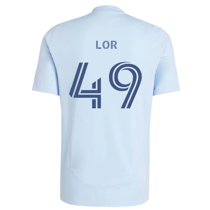 Danxen Niño Camiseta Troy Lor #49 Azul Claro Gris Claro 1ª Equipación 2026/27 La Camisa