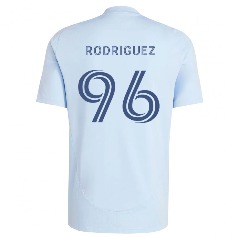 Danxen Niño Camiseta Missael Rodríguez #96 Azul Claro Gris Claro 1ª Equipación 2026/27 La Camisa