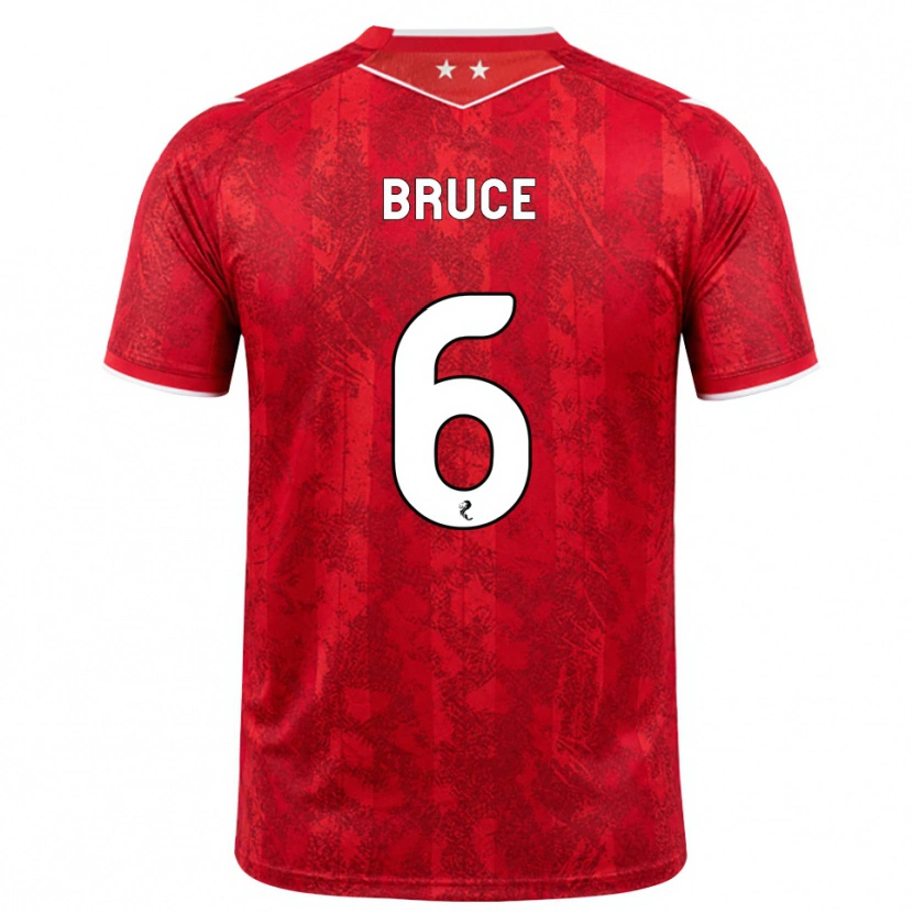 Danxen Niño Camiseta Natasha Bruce #6 Rojo Blanco 1ª Equipación 2026/27 La Camisa