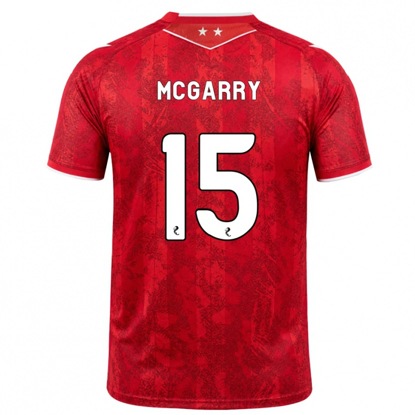 Danxen Niño Camiseta James Mcgarry #15 Rojo Blanco 1ª Equipación 2026/27 La Camisa