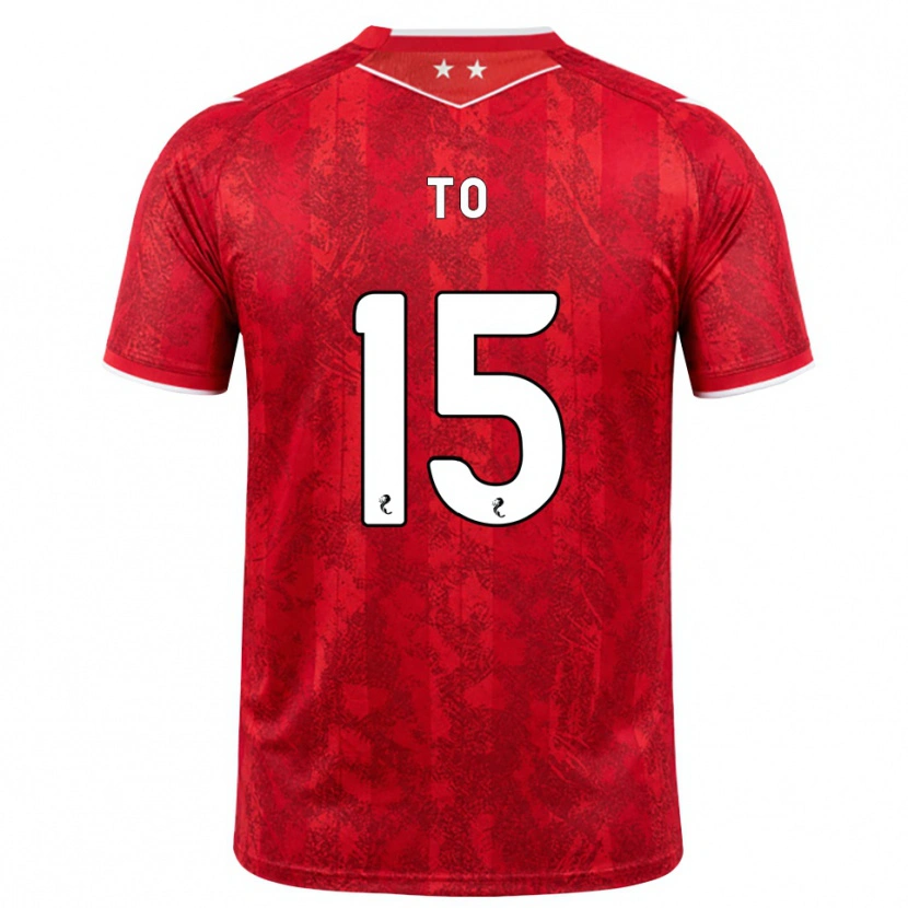 Danxen Niño Camiseta Zack To #15 Rojo Blanco 1ª Equipación 2026/27 La Camisa