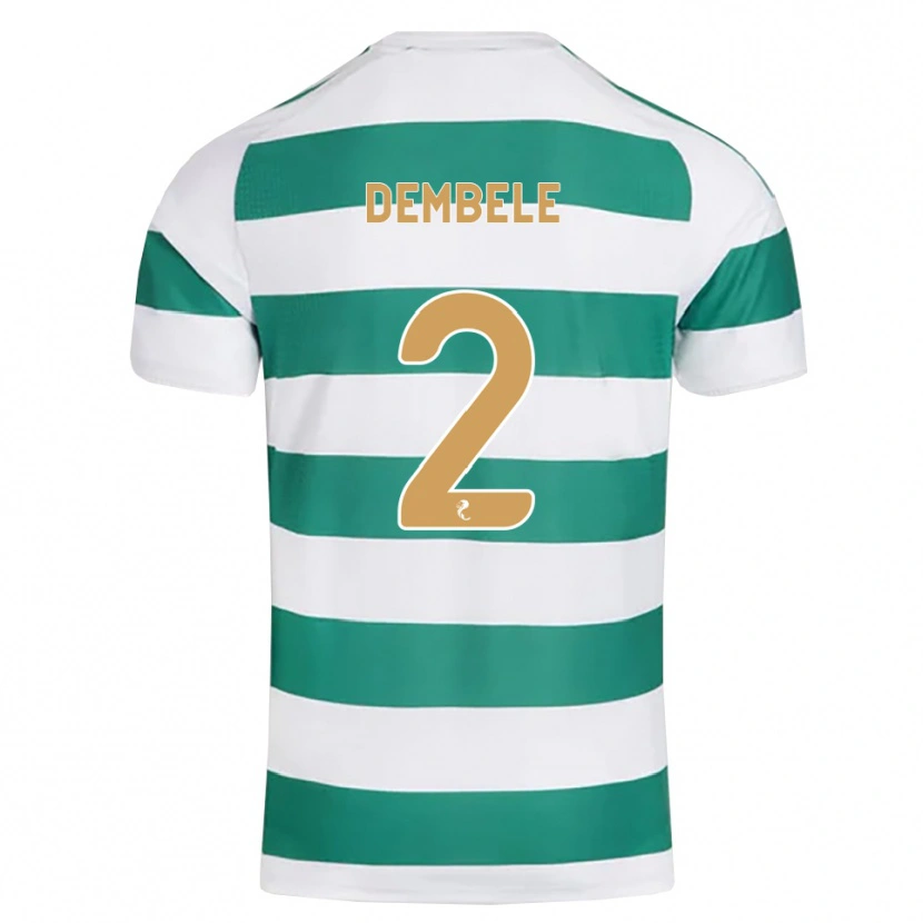 Danxen Niño Camiseta Hassan Dembele #2 Cian Oscuro Blanco 1ª Equipación 2026/27 La Camisa