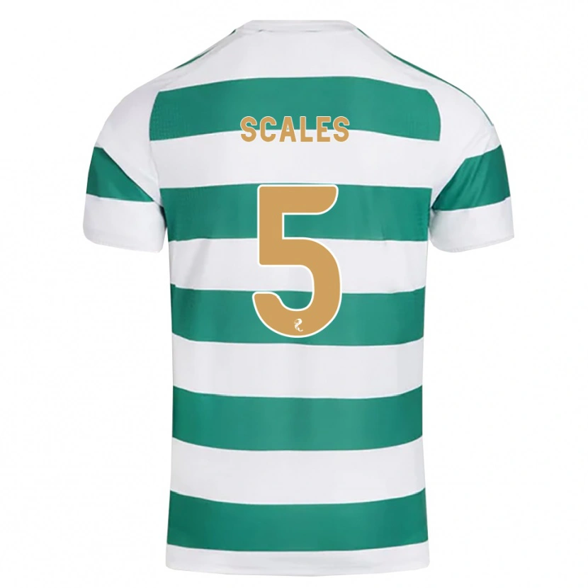 Danxen Niño Camiseta Liam Scales #5 Cian Oscuro Blanco 1ª Equipación 2026/27 La Camisa