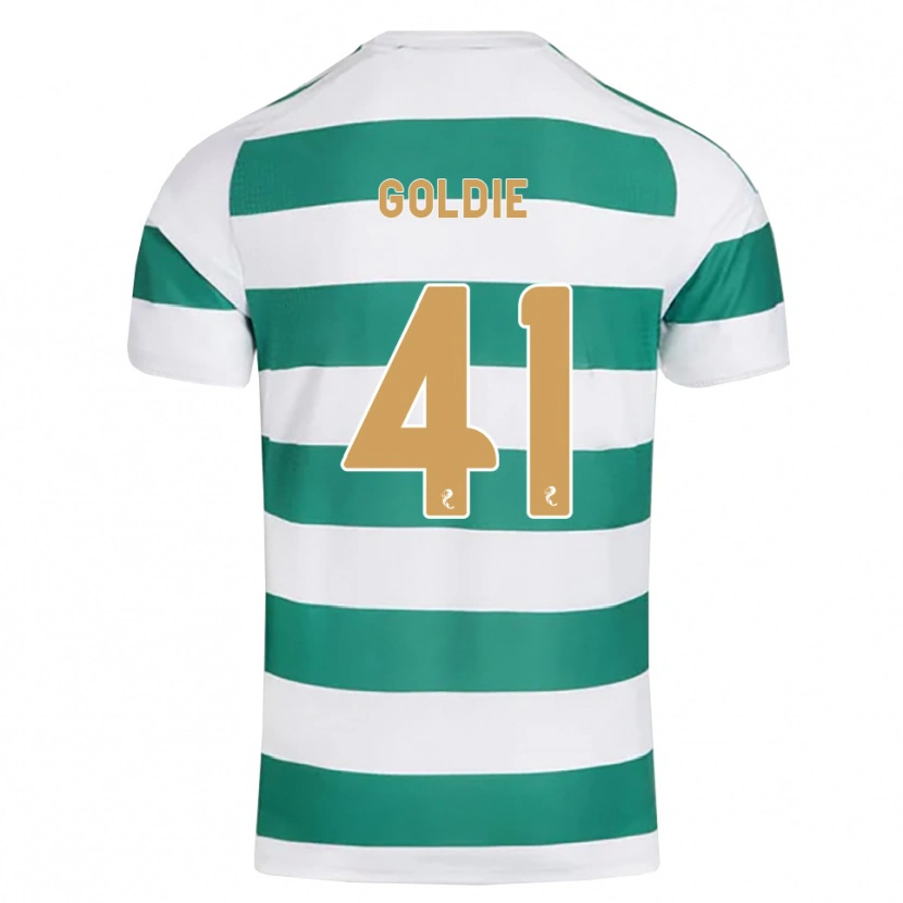 Danxen Niño Camiseta Clare Goldie #41 Cian Oscuro Blanco 1ª Equipación 2026/27 La Camisa