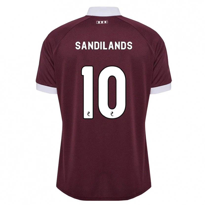 Danxen Niño Camiseta Callum Sandilands #10 Blanco Borgoña 1ª Equipación 2026/27 La Camisa