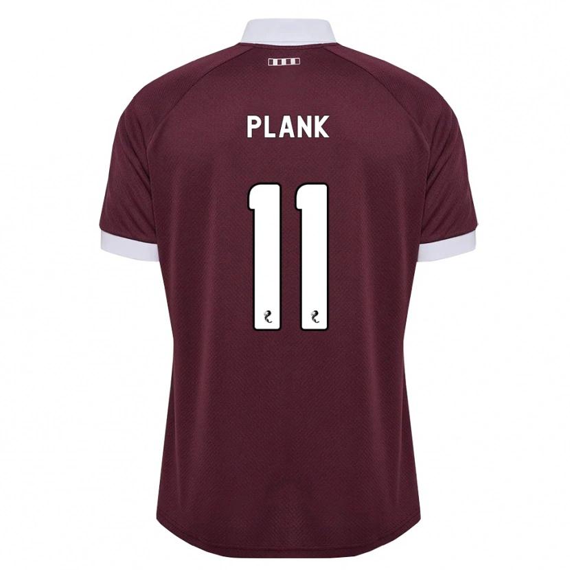 Danxen Niño Camiseta Dom Plank #11 Blanco Borgoña 1ª Equipación 2026/27 La Camisa