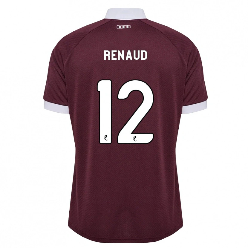 Danxen Niño Camiseta Tom Renaud #12 Blanco Borgoña 1ª Equipación 2026/27 La Camisa