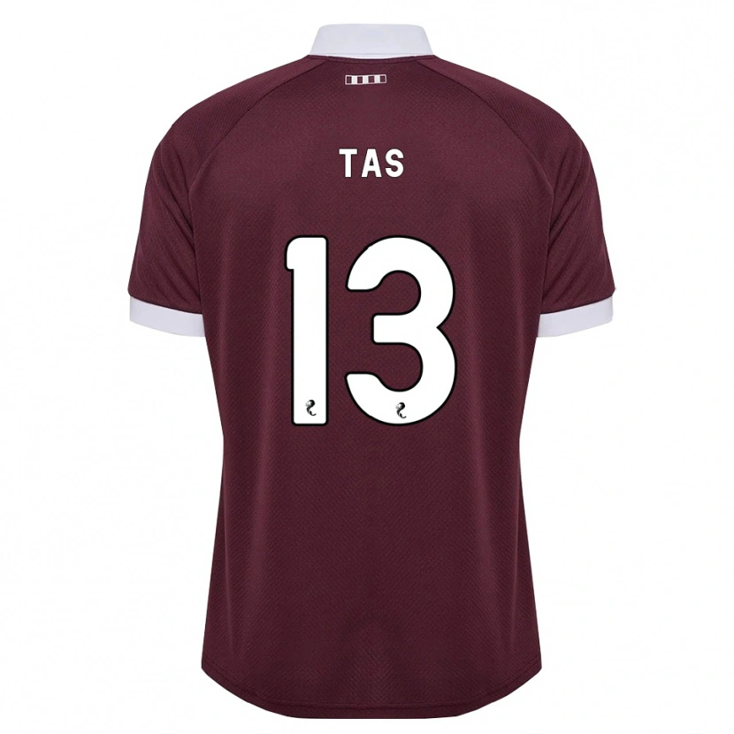 Danxen Niño Camiseta Lyndon Tas #13 Blanco Borgoña 1ª Equipación 2026/27 La Camisa
