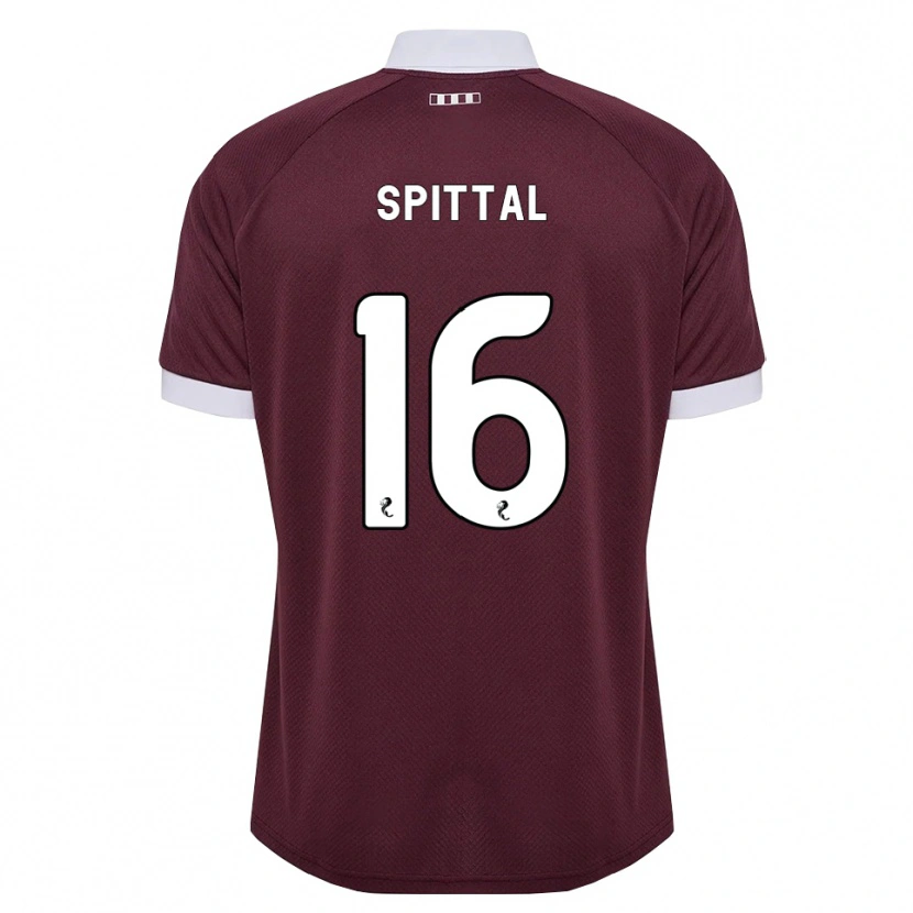 Danxen Niño Camiseta Blair Spittal #16 Blanco Borgoña 1ª Equipación 2026/27 La Camisa