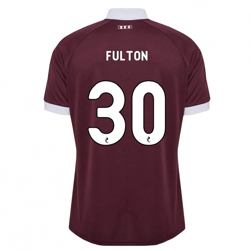 Danxen Niño Camiseta Ryan Fulton #30 Blanco Borgoña 1ª Equipación 2026/27 La Camisa