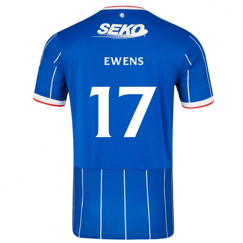 Danxen Niño Camiseta Sarah Ewens #17 Rojo Azul Blanco 1ª Equipación 2026/27 La Camisa