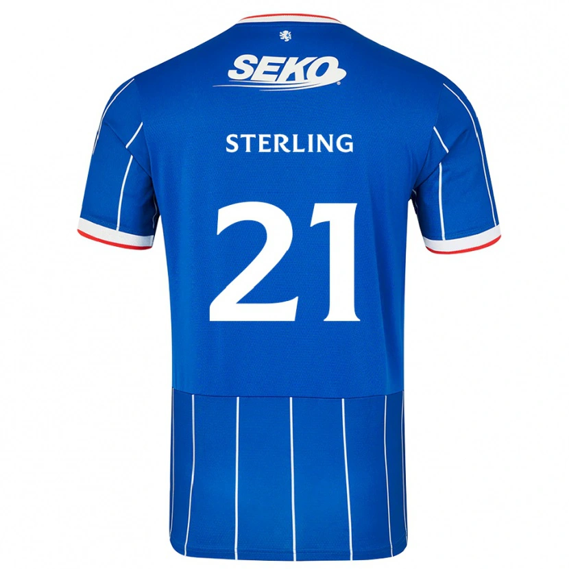 Danxen Niño Camiseta Dujon Sterling #21 Rojo Azul Blanco 1ª Equipación 2026/27 La Camisa