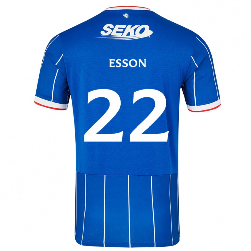 Danxen Niño Camiseta Victoria Esson #22 Rojo Azul Blanco 1ª Equipación 2026/27 La Camisa