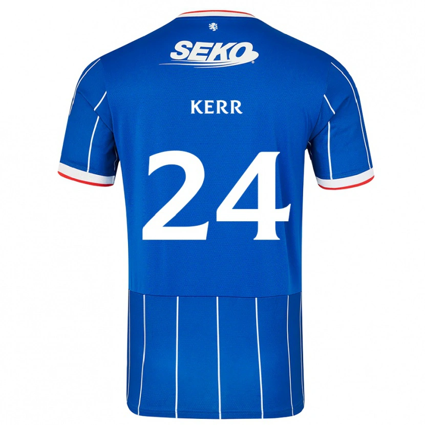 Danxen Niño Camiseta Samantha Mary Kerr #24 Rojo Azul Blanco 1ª Equipación 2026/27 La Camisa