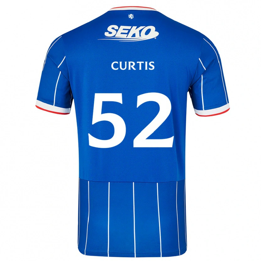 Danxen Niño Camiseta Findlay Curtis #52 Rojo Azul Blanco 1ª Equipación 2026/27 La Camisa