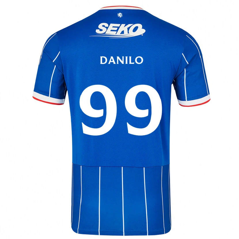 Danxen Niño Camiseta Danilo #99 Rojo Azul Blanco 1ª Equipación 2026/27 La Camisa