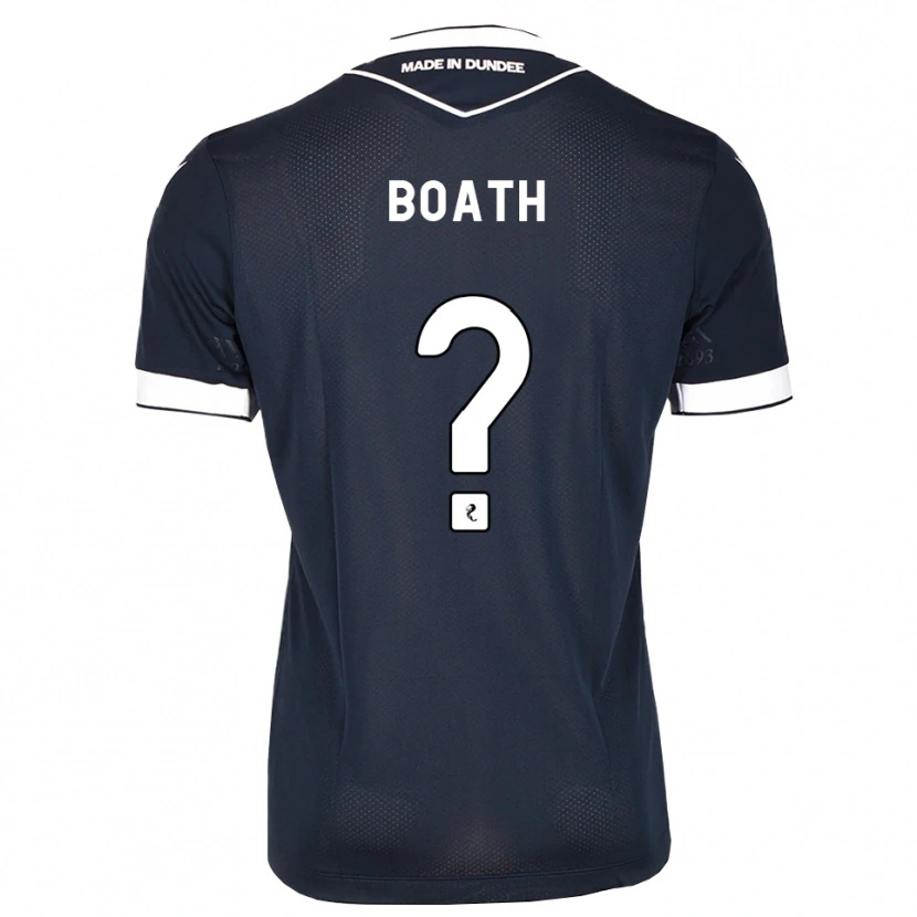 Danxen Niño Camiseta Leo Boath #0 Azul Medianoche Blanco 1ª Equipación 2026/27 La Camisa