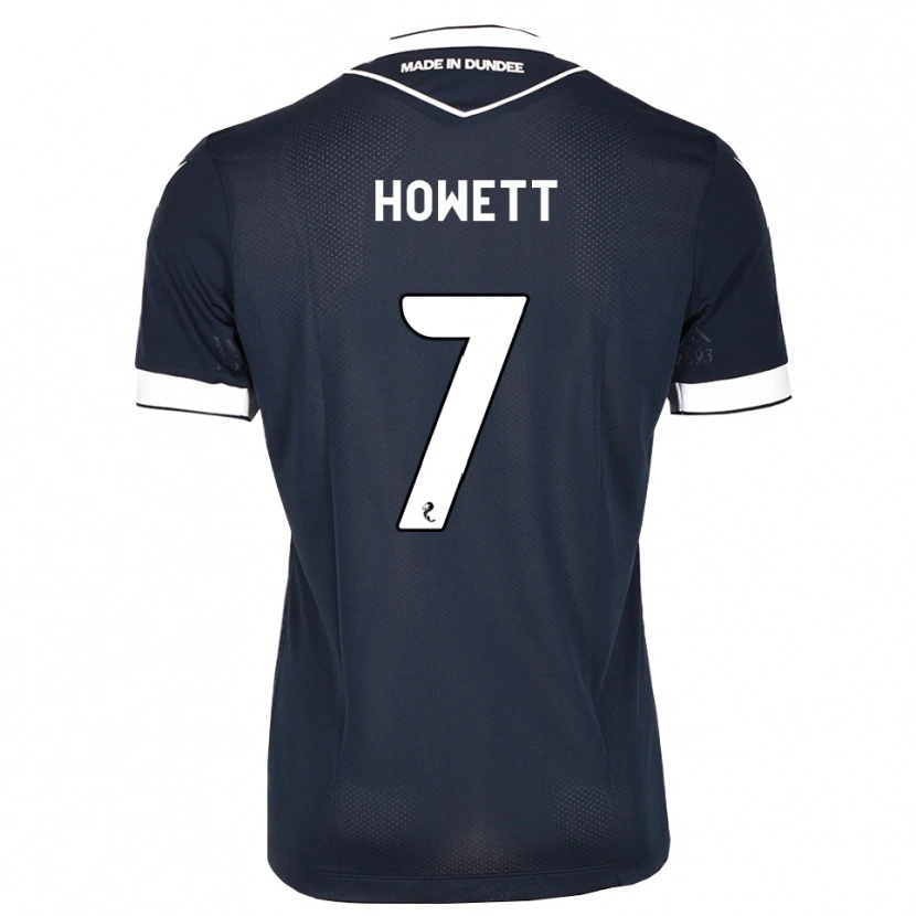 Danxen Niño Camiseta Leo Howett #7 Azul Medianoche Blanco 1ª Equipación 2026/27 La Camisa