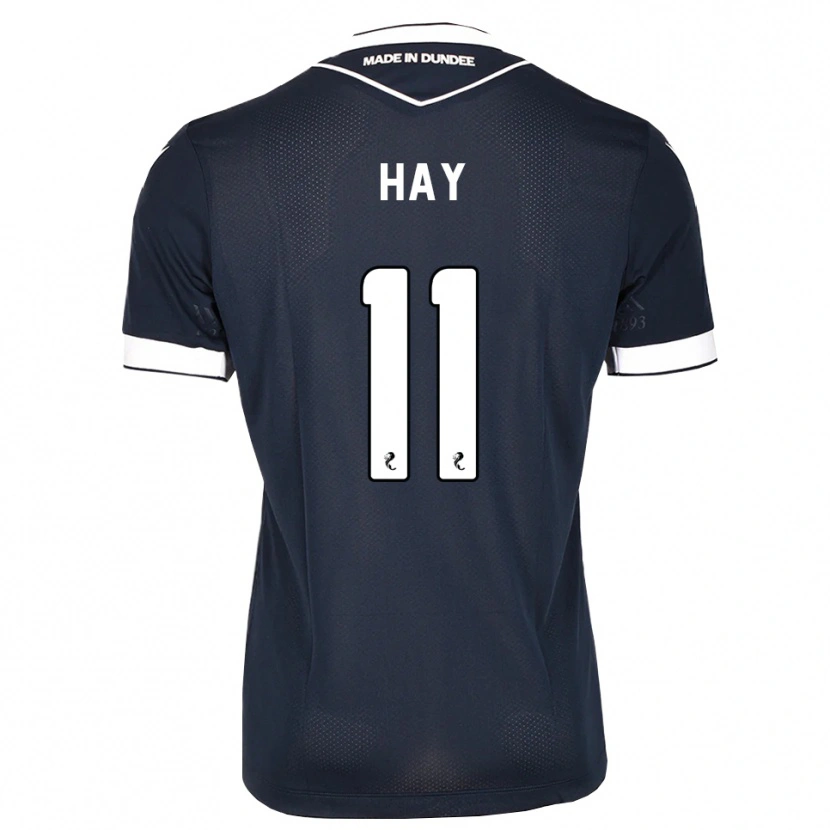 Danxen Niño Camiseta Ashley Hay #11 Azul Medianoche Blanco 1ª Equipación 2026/27 La Camisa