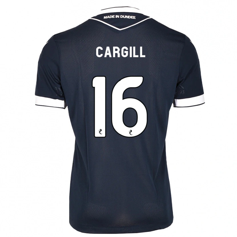 Danxen Niño Camiseta Rory Cargill #16 Azul Medianoche Blanco 1ª Equipación 2026/27 La Camisa