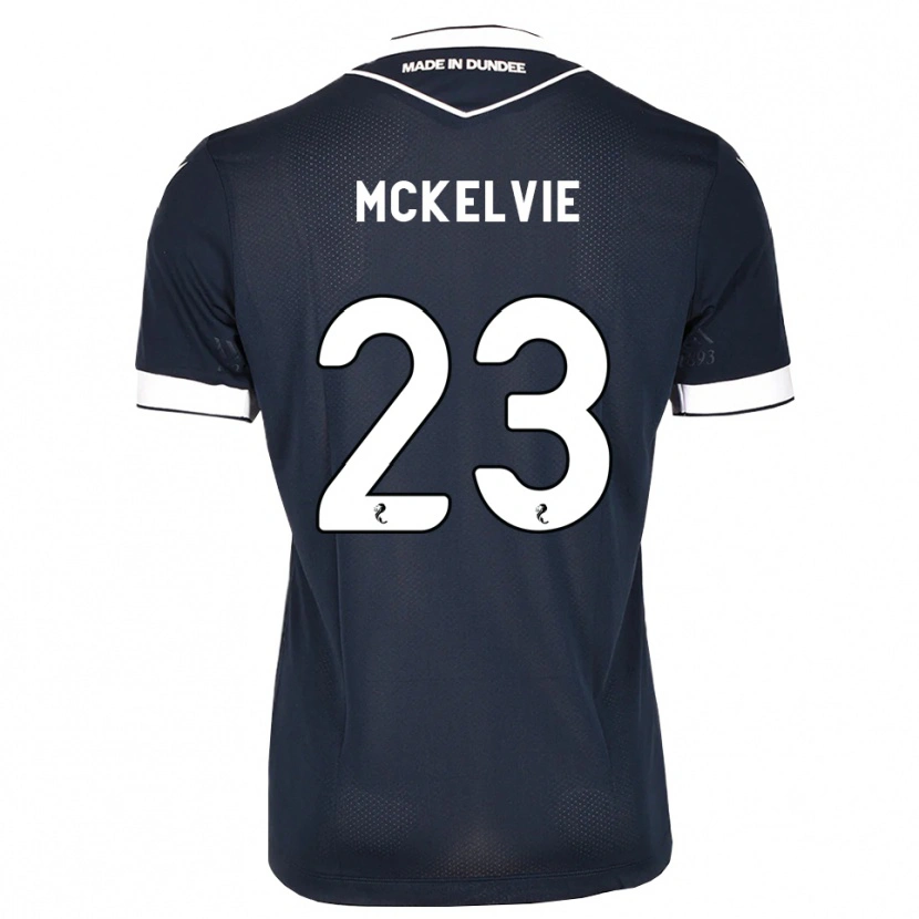 Danxen Niño Camiseta Lewis Mckelvie #23 Azul Medianoche Blanco 1ª Equipación 2026/27 La Camisa