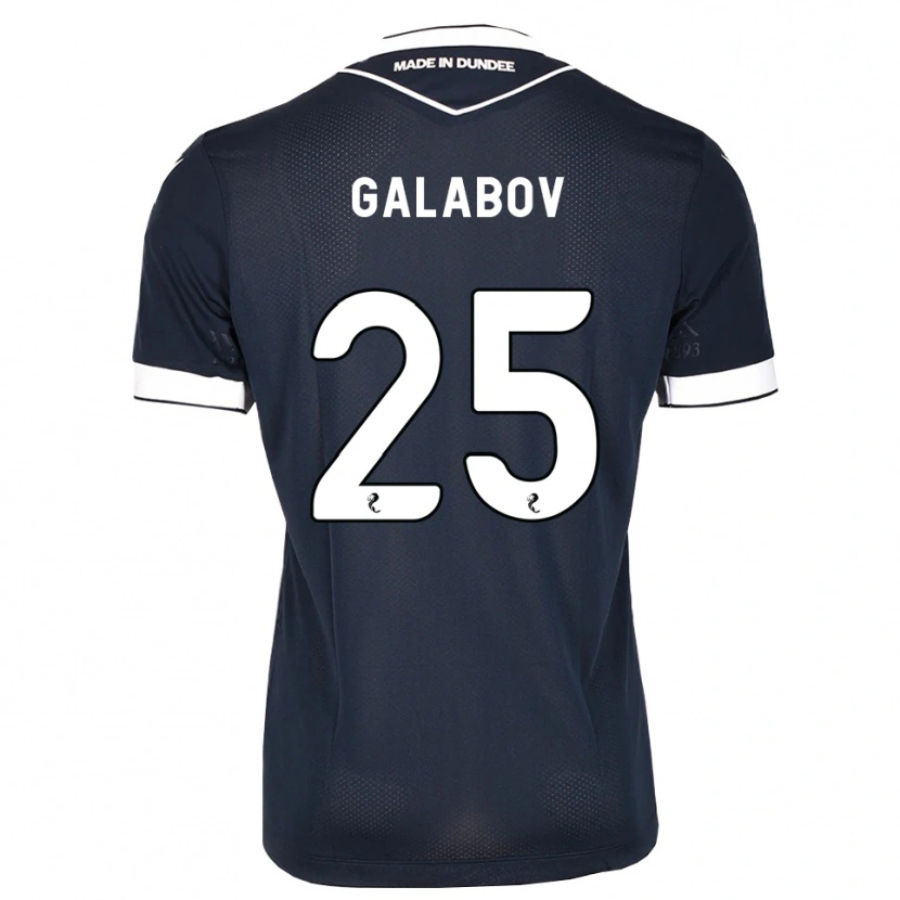 Danxen Niño Camiseta Plamen Galabov #25 Azul Medianoche Blanco 1ª Equipación 2026/27 La Camisa