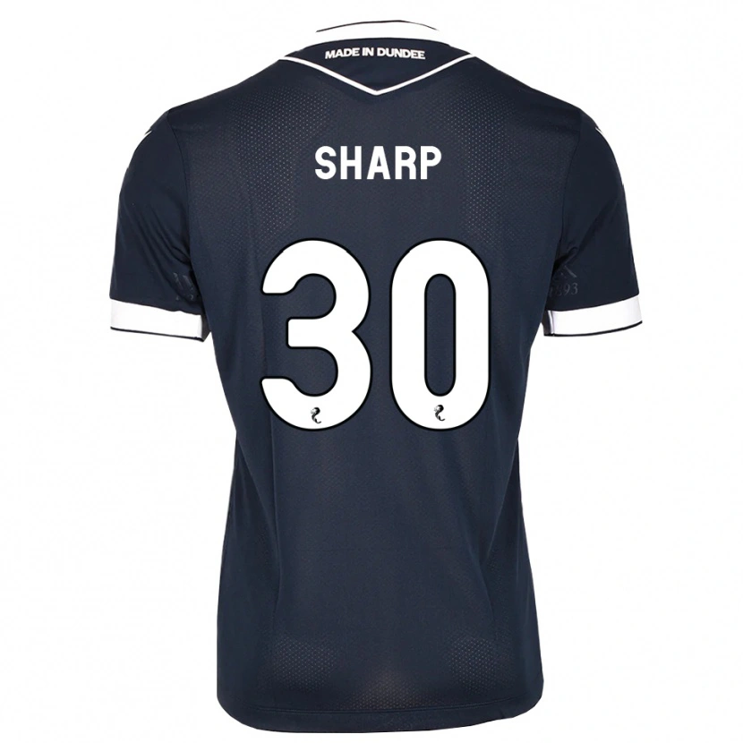 Danxen Niño Camiseta Harry Sharp #30 Azul Medianoche Blanco 1ª Equipación 2026/27 La Camisa