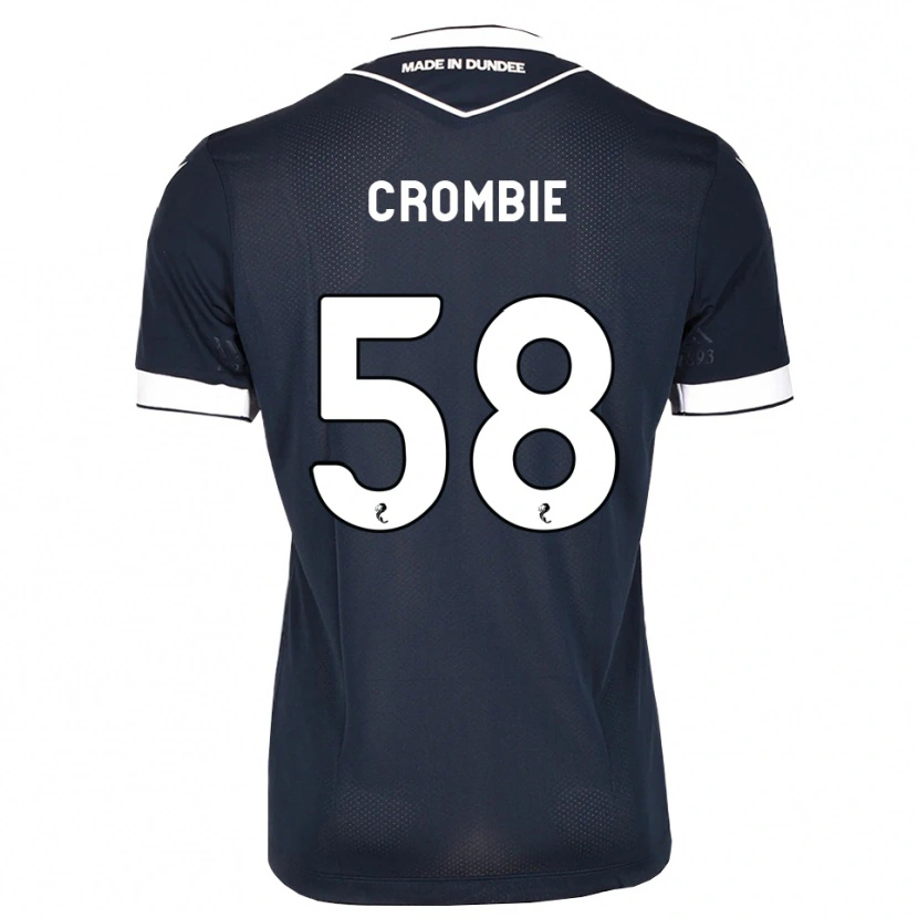 Danxen Niño Camiseta Ethan Crombie #58 Azul Medianoche Blanco 1ª Equipación 2026/27 La Camisa