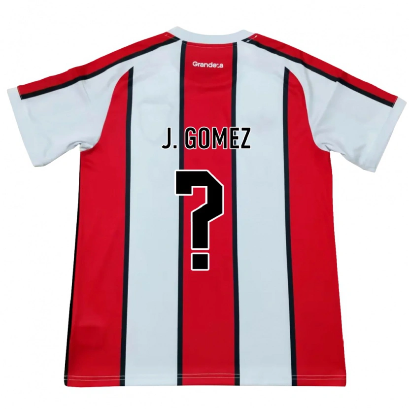 Danxen Niño Camiseta Joaquin Gomez #0 Blanco Rojo Negro 2ª Equipación 2026/27 La Camisa