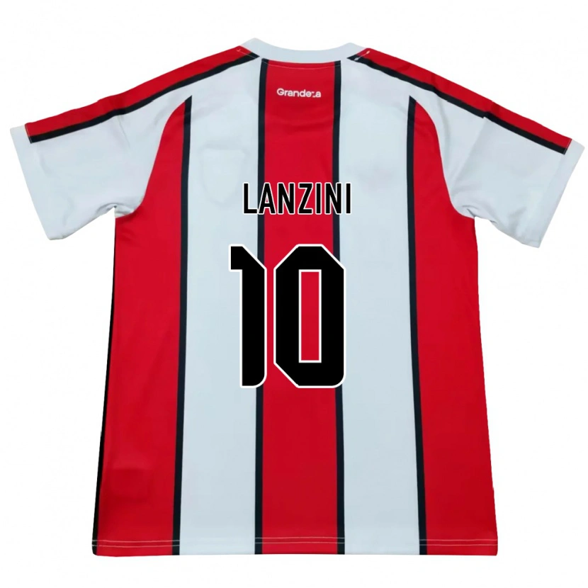 Danxen Niño Camiseta Manuel Lanzini #10 Blanco Rojo Negro 2ª Equipación 2026/27 La Camisa