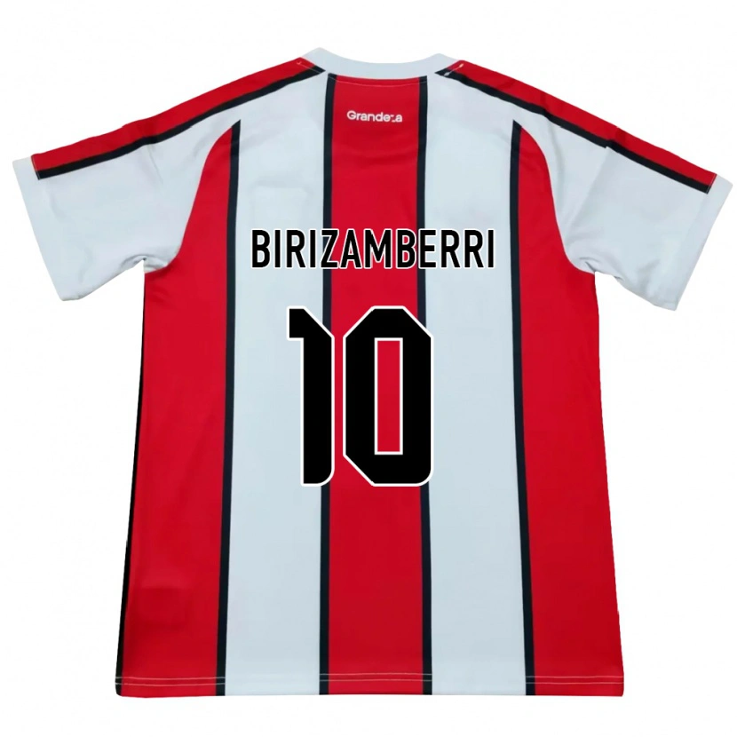 Danxen Niño Camiseta María Carolina Birizamberri Rivero #10 Blanco Rojo Negro 2ª Equipación 2026/27 La Camisa