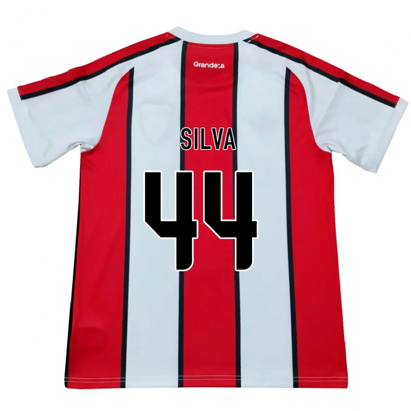 Danxen Niño Camiseta Lucas Silva #44 Blanco Rojo Negro 2ª Equipación 2026/27 La Camisa