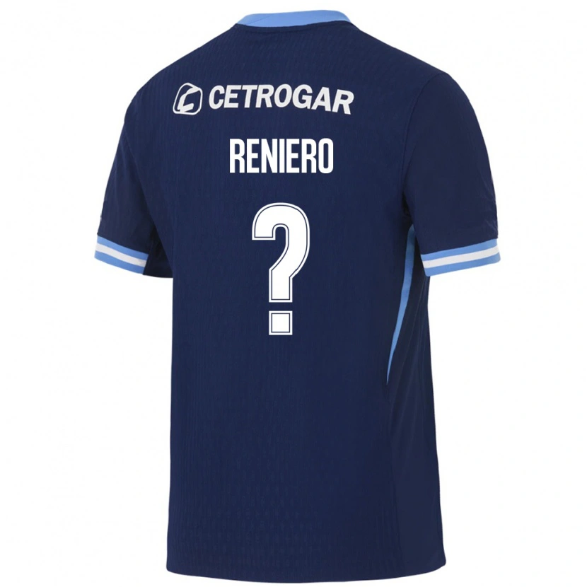 Danxen Niño Camiseta Nicolás Reniero #0 Azul Real Azul Claro Blanco 2ª Equipación 2026/27 La Camisa