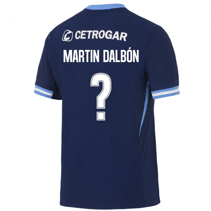 Danxen Niño Camiseta Juan Martin Dalbón #0 Azul Real Azul Claro Blanco 2ª Equipación 2026/27 La Camisa